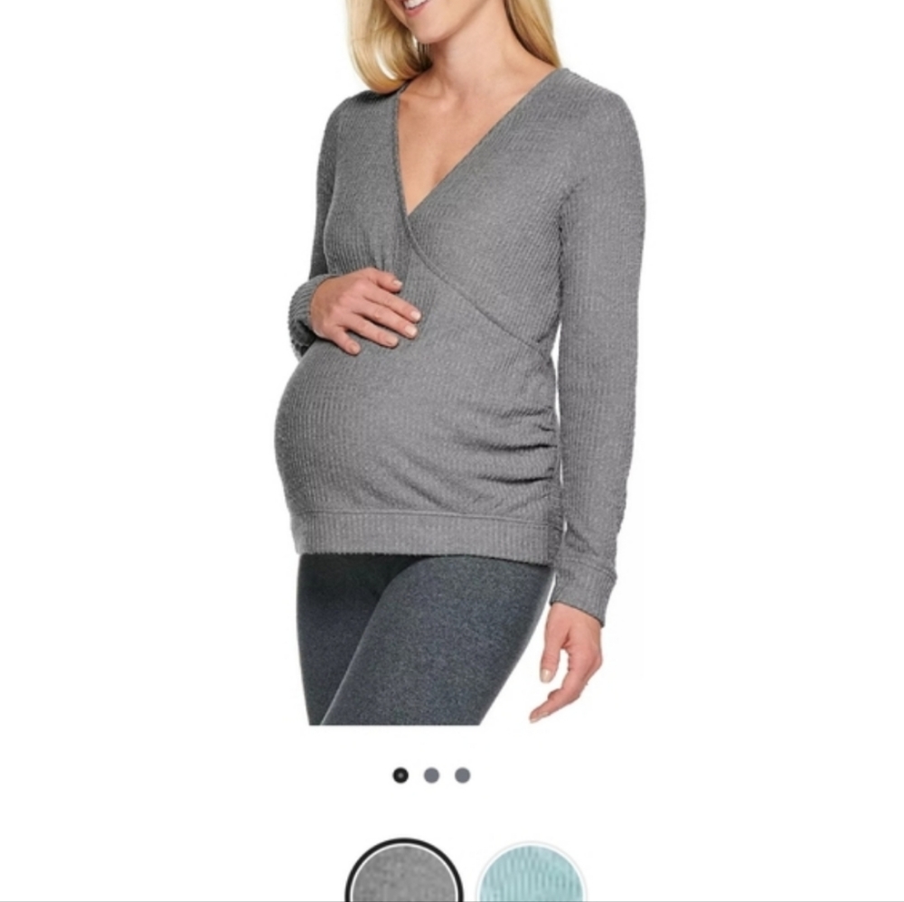 Gray Maternity Sweater